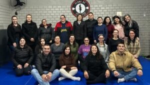 Prefeito Gilberto participa do encerramento da Oficina de Defesa Pessoal promovida pela Secretaria da Mulher em Parobé